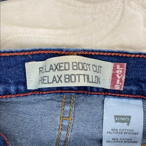 Levi's Relaxed Bootcut Blue Jeans Size 14M - Picture 10 of 11